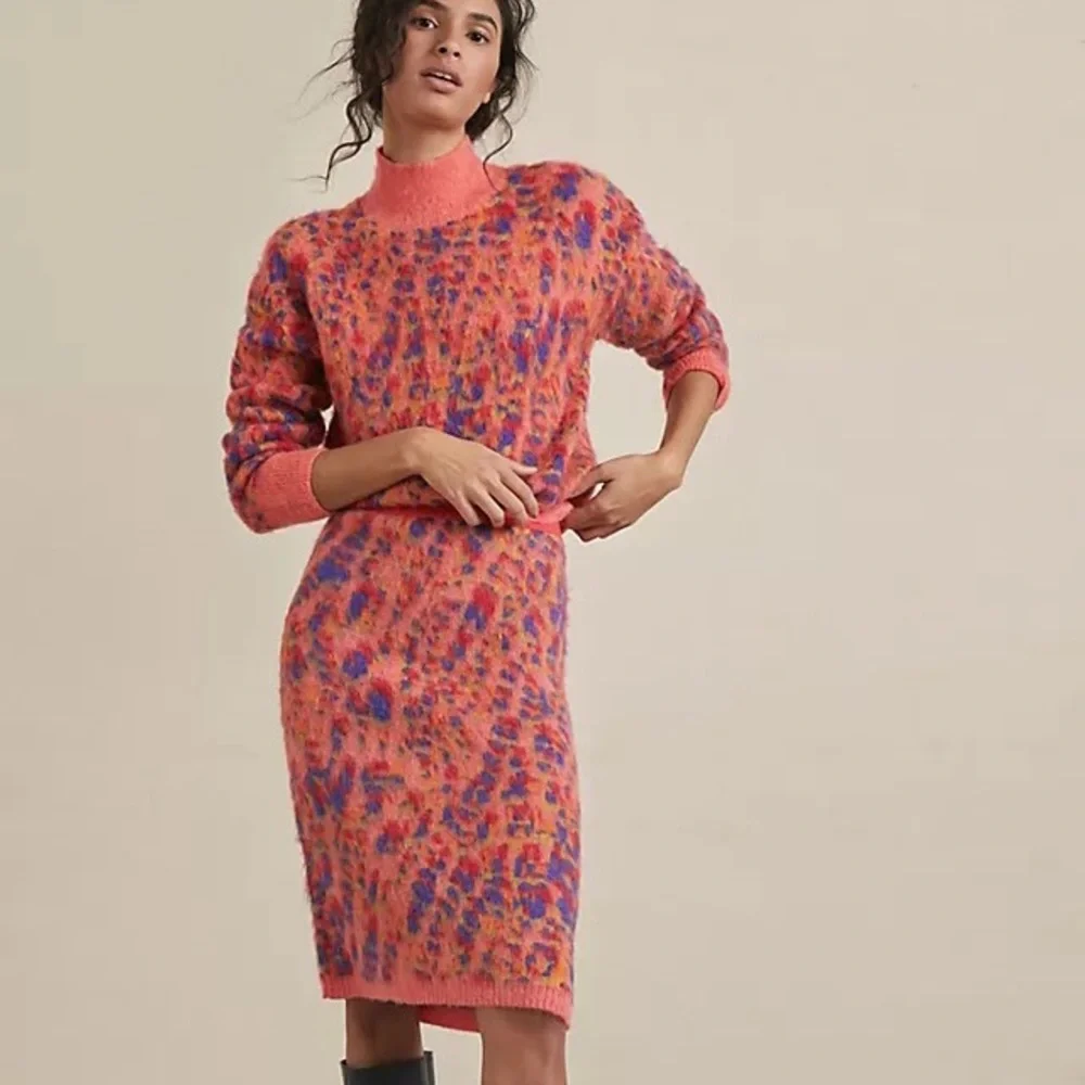NWOT Anthropologie Maeve Holly Sweater / Skirt Coord Set Z501-1